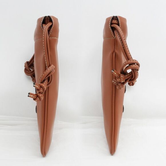 Celine Drawstring Mobile Pouch Shoulder Bag Cuill Triomphe Tan Brown - Picture 3 of 10